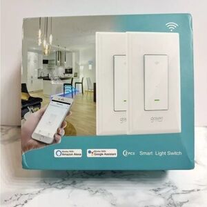 Gosuna Smart Light Switch (2-Pack) | Works with Amazon Alexa & Google Assistant